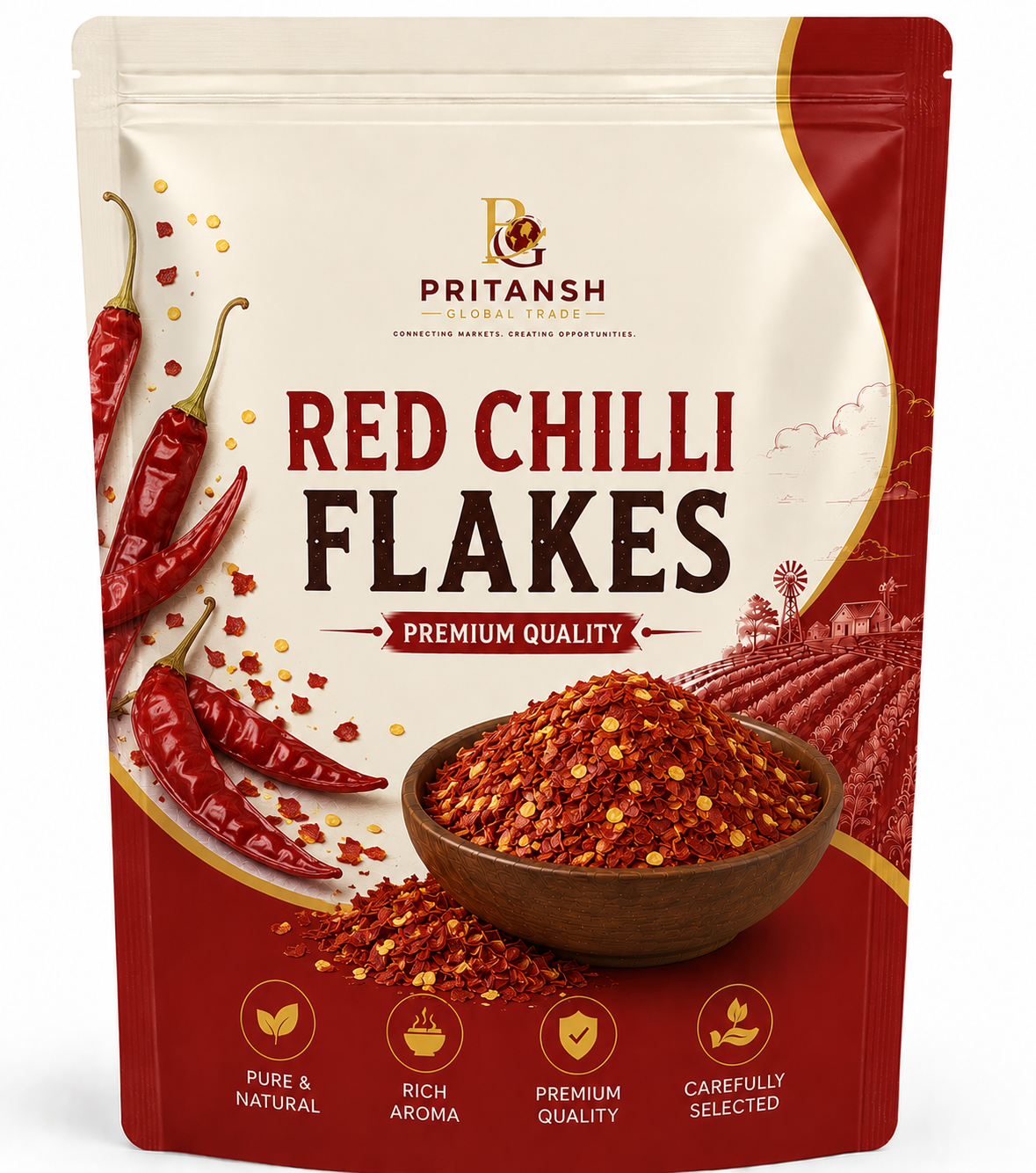 Home red chilli flakes